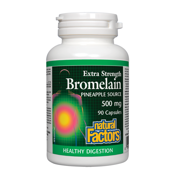 Bromelain/ Бромелаин 500 mg x 90 капсули Natural Factors на ниска цена