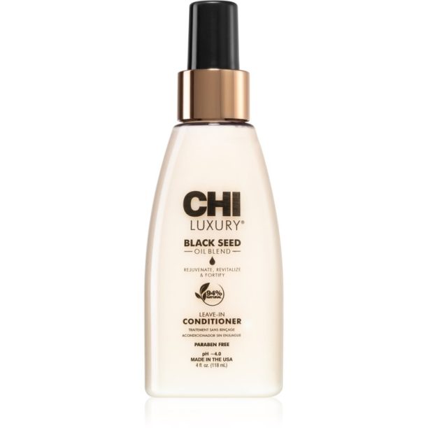 CHI Luxury Black Seed Oil Leave-In Conditioner подхранващ балсам без отмиване 118 мл.