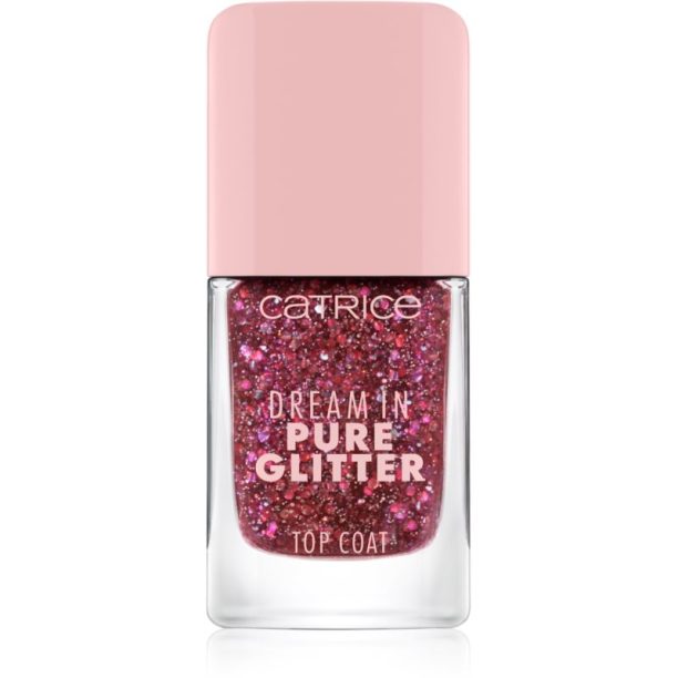 Catrice Dream In Pure Glitter горен лак за нокти с блясък цвят 050 10