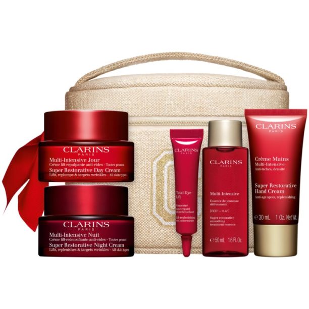 Clarins Super Restorative Collection подаръчен комплект (за освежаване и изглаждане на кожата)