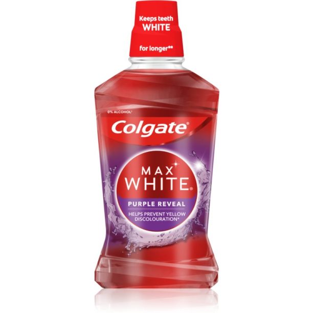 Colgate Max White Purple Reveal вода за уста с избелващ ефект 500 мл.