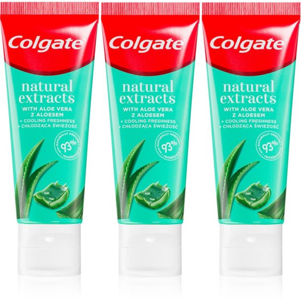 Colgate Naturals Aloe Vera натурална паста за зъби 3x75 мл.