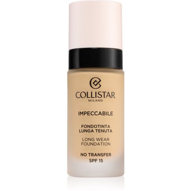 Collistar Impeccabile Long Wear Foundation дълготраен фон дьо тен SPF 15 2G Golden Beige 30 мл.