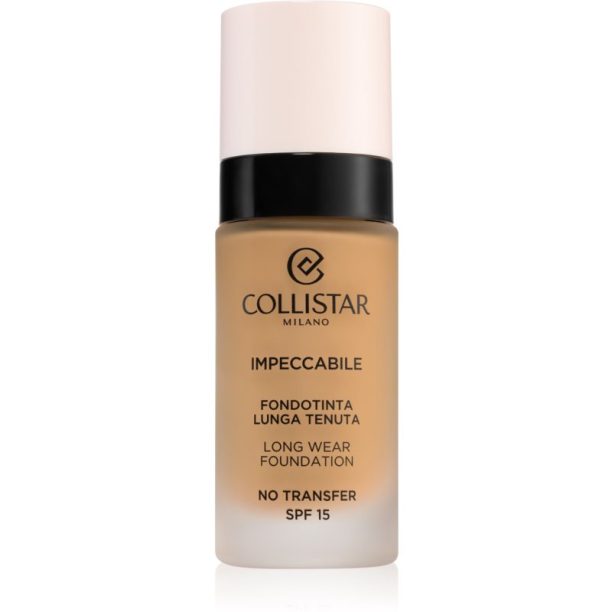 Collistar Impeccabile Long Wear Foundation дълготраен фон дьо тен SPF 15 4G Golden Sand 30 мл.