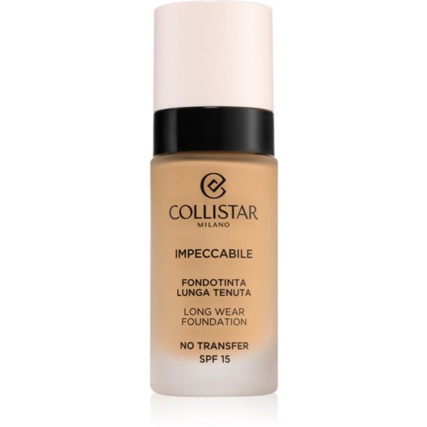 Collistar Impeccabile Long Wear Foundation дълготраен фон дьо тен SPF 15 4N Sand 30 мл.