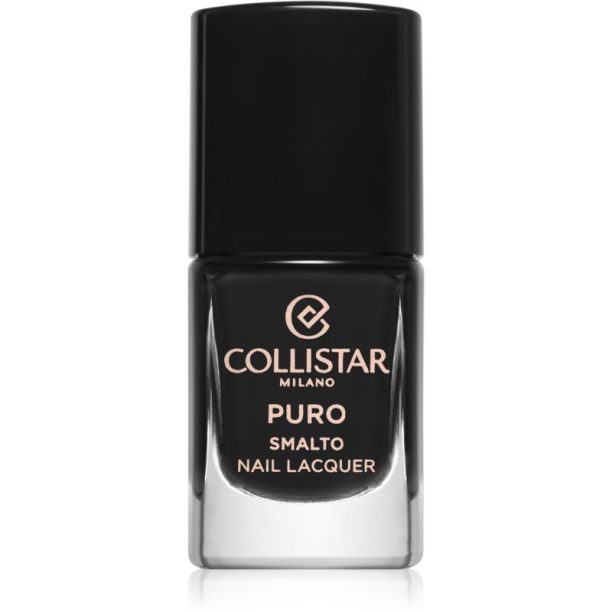 Collistar Puro Long-Lasting Nail Lacquer дълготраен лак за нокти цвят 313 Nero Intenso 10 мл.