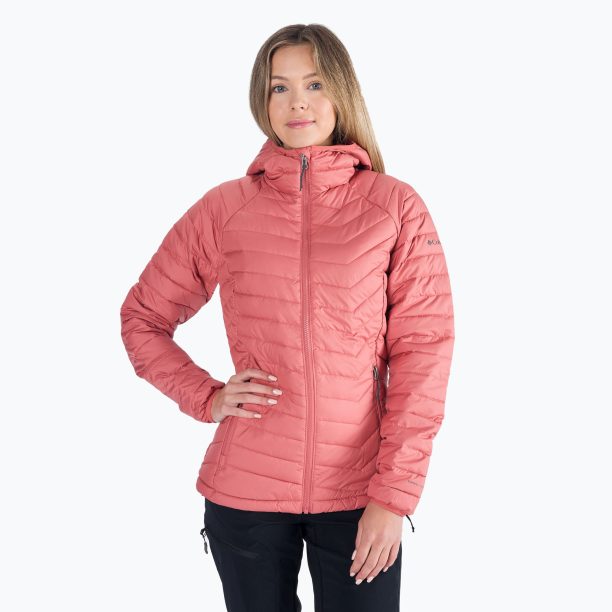 Columbia Powder Lite Hooded pink дамско пухено яке 1699071