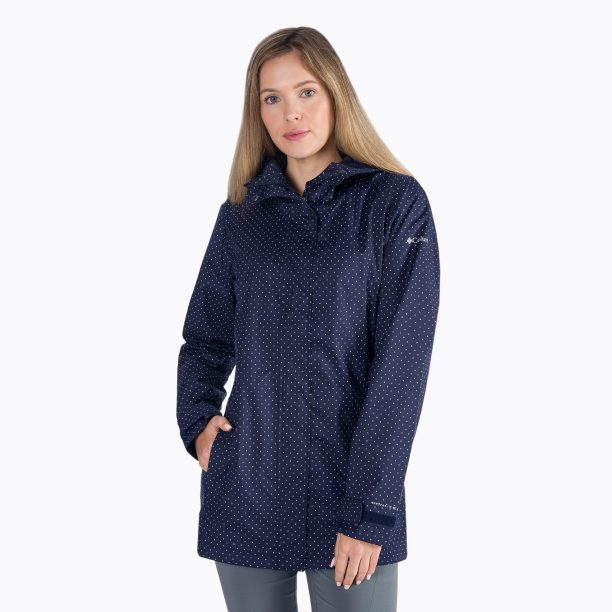 Columbia Splash A Little II 468 Blue Membrane Rain Jacket за жени 1771064