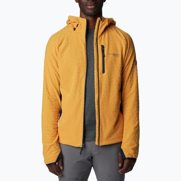 Columbia Titan Pass 3.0 Hooded raw honey/collegiate navy мъжки потник за трекинг