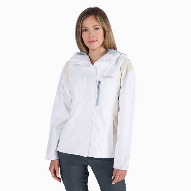 Columbia дамско дъждобранно яке Hikebound 100 white 1989253