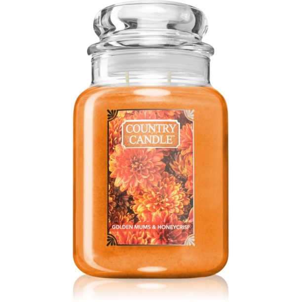 Country Candle Golden Mums & Honey Crisp ароматна свещ 680 гр.