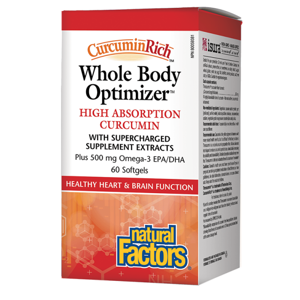 CurcuminRich™ Whole Body Optimizer™ x 60 софтгел капсули Natural Factors на ниска цена