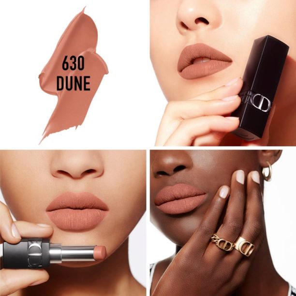 DIOR Rouge Dior Forever матиращо червило цвят 630 Dune 3