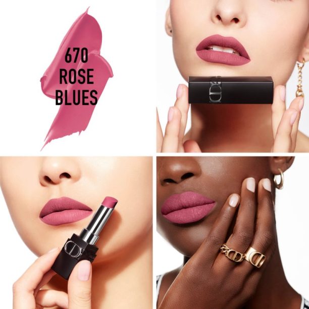 DIOR Rouge Dior Forever матиращо червило цвят 670 Rose Blues 3