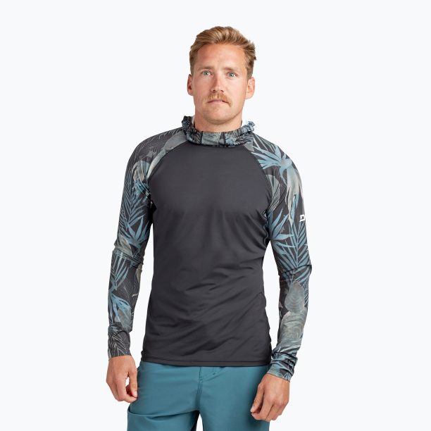 Dakine Hd Snug Fit Rashguard плувна блуза с качулка за мъже black/grey DKA363M0004