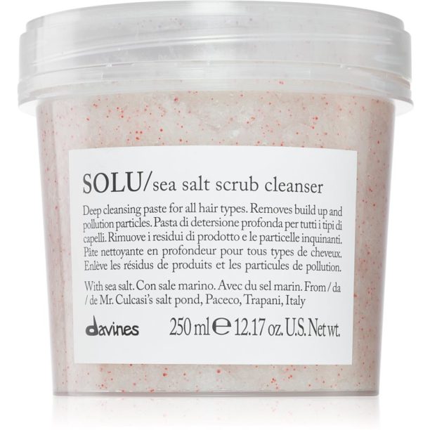 Davines Essential Haircare SOLU Sea Salt Scrub Cleanser почистващ пилинг за всички видове коса 250 мл.