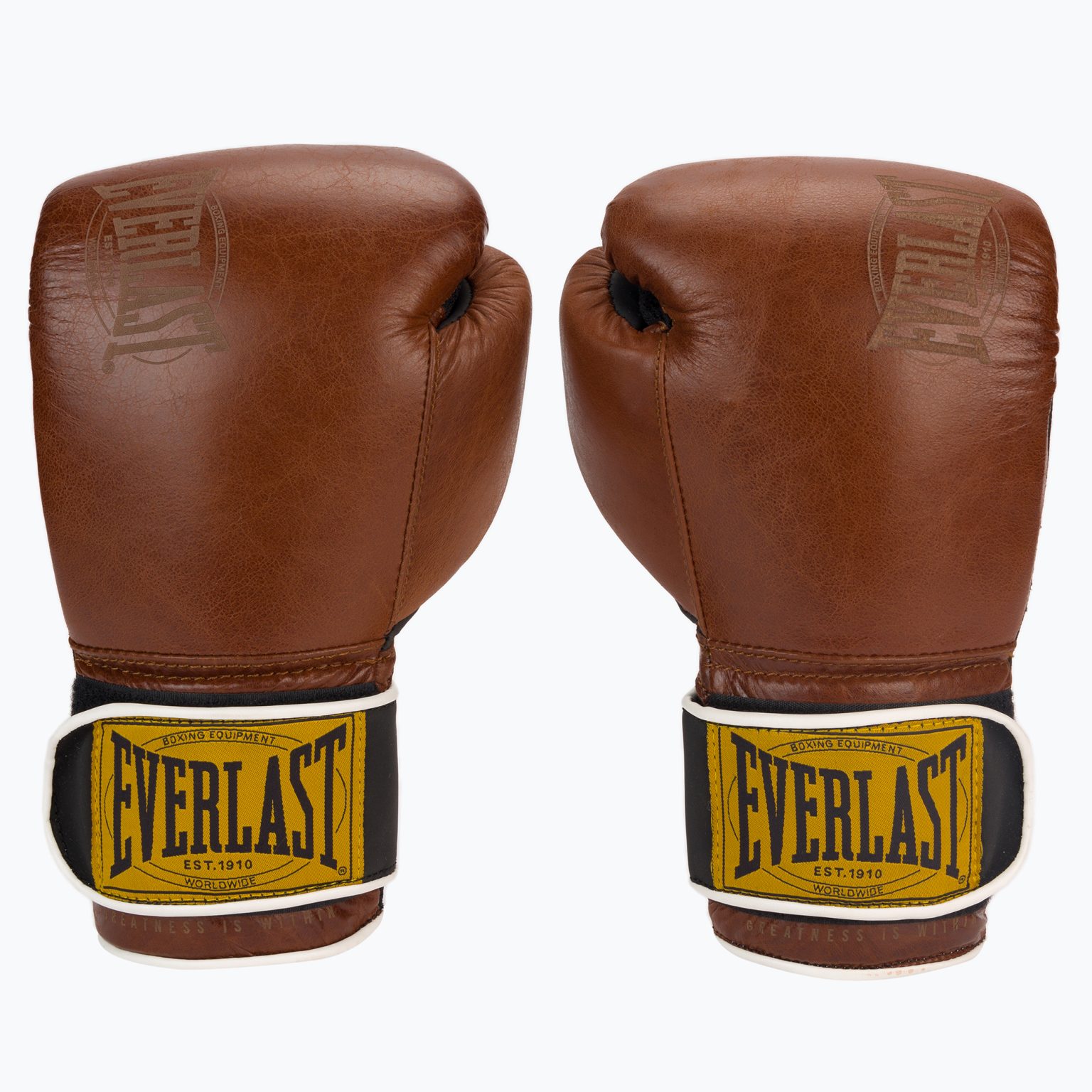 EVERLAST 1910 Класически кафяви боксови ръкавици EV1910