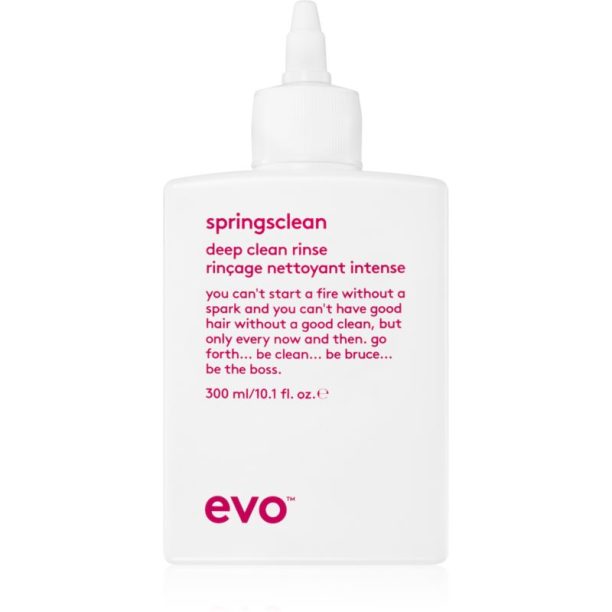 EVO Springsclean Deepclean Rinse дълбоко почистващ шампоан за чуплива и къдрава коса 300 мл.