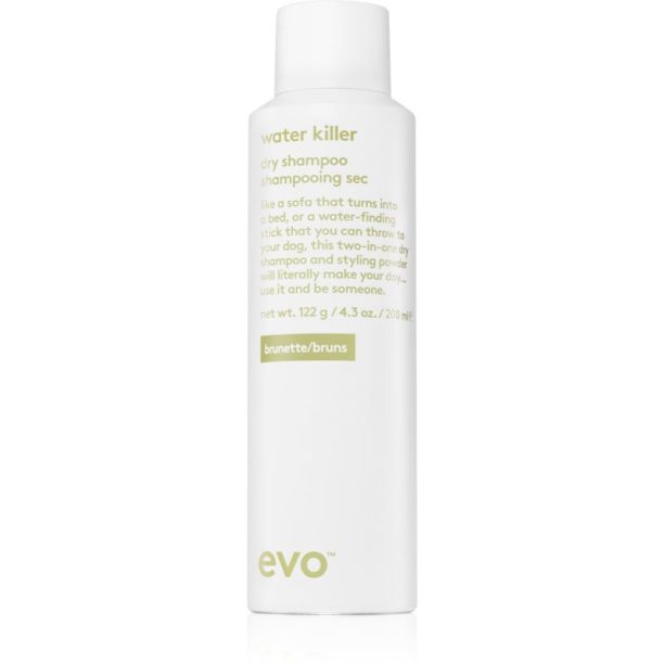 EVO Water Killer Dry Shampoo сух шампоан за тъмна коса 200 мл.