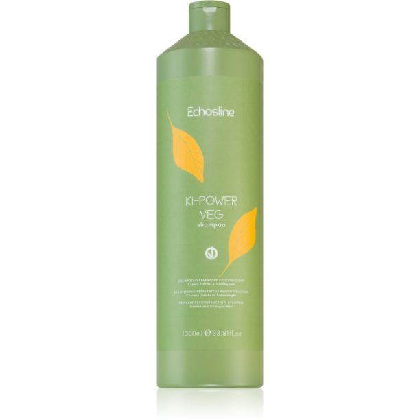 Echosline Ki-Power Veg Shampoo възстановяващ шампоан за увредена коса 1000 мл.