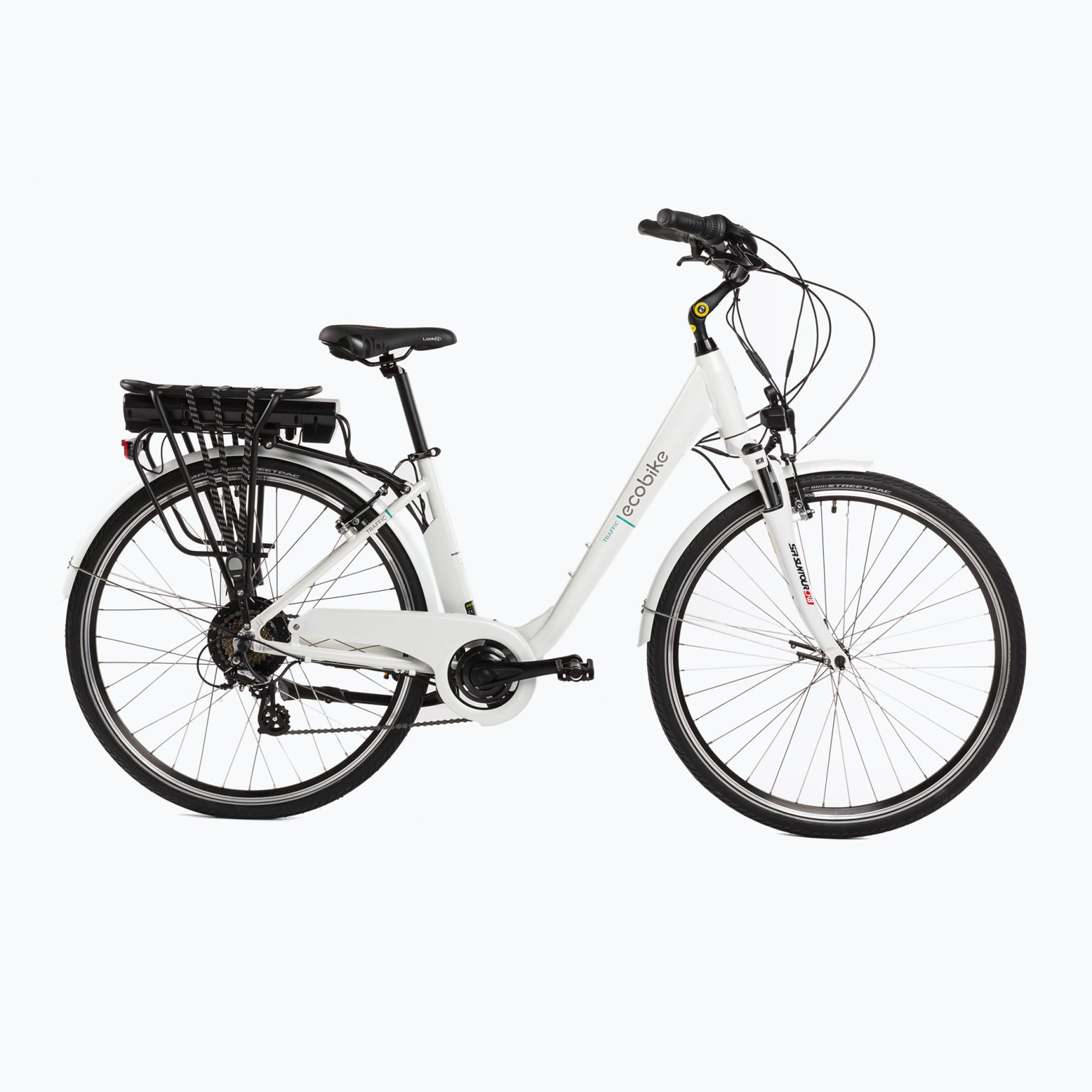 EcoBike Traffic/14.5 Ah Smart BMS електрически велосипед бял 1010105(2023)