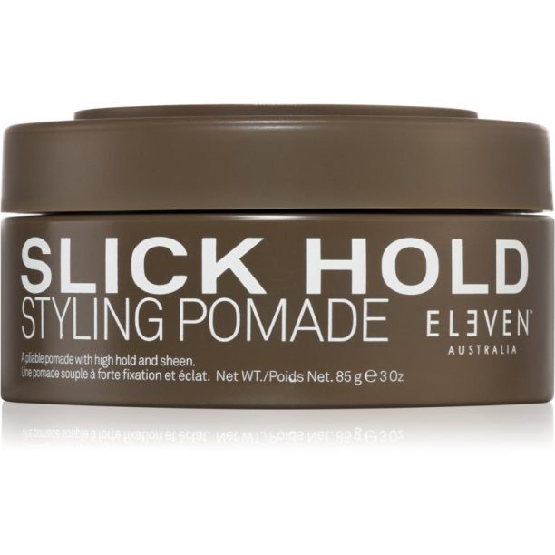 Eleven Australia Slick Hold Styling Pomade стилизираща паста с много силна фиксация със силен гланц 85 гр.