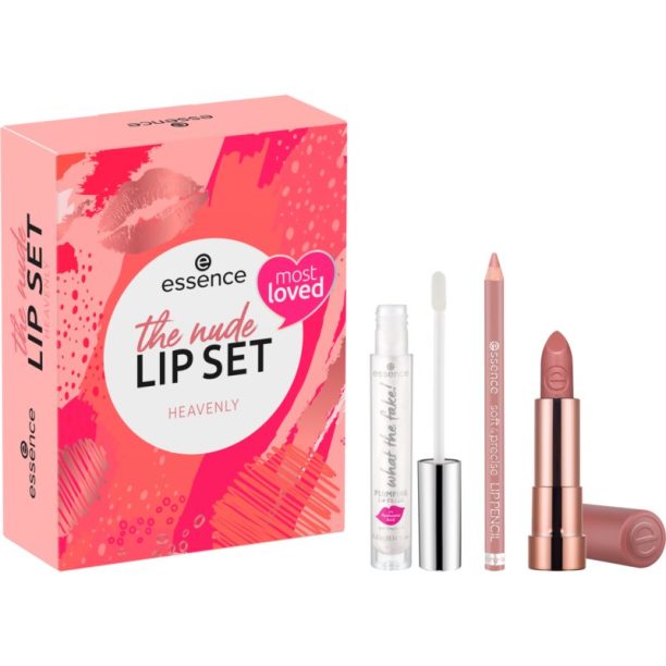 Essence The Nude Lip Set подаръчен комплект Heavenly (за устни)