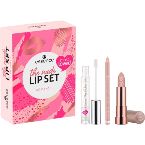 Essence The Nude Lip Set подаръчен комплект Romantic (за устни)