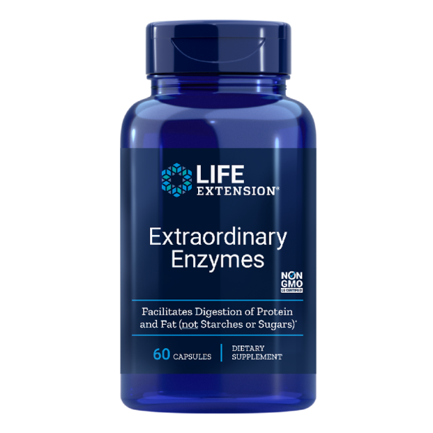 Extraordinary Enzymes/ Храносмилателни ензими х 60 капсули Life Extension на ниска цена