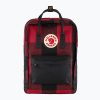 Fjällräven Kanken Re-Wool Раница за лаптоп 15" червено/черно