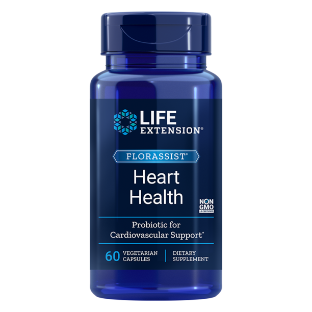 Florassist® Heart Health Probiotic/ Пробиотик в подкрепа на сърцето х 60 капсули Life Extension на ниска цена