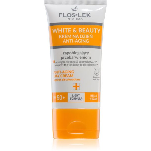 FlosLek Pharma White & Beauty дневен крем против пигментни петна SPF 50+ 30 мл.