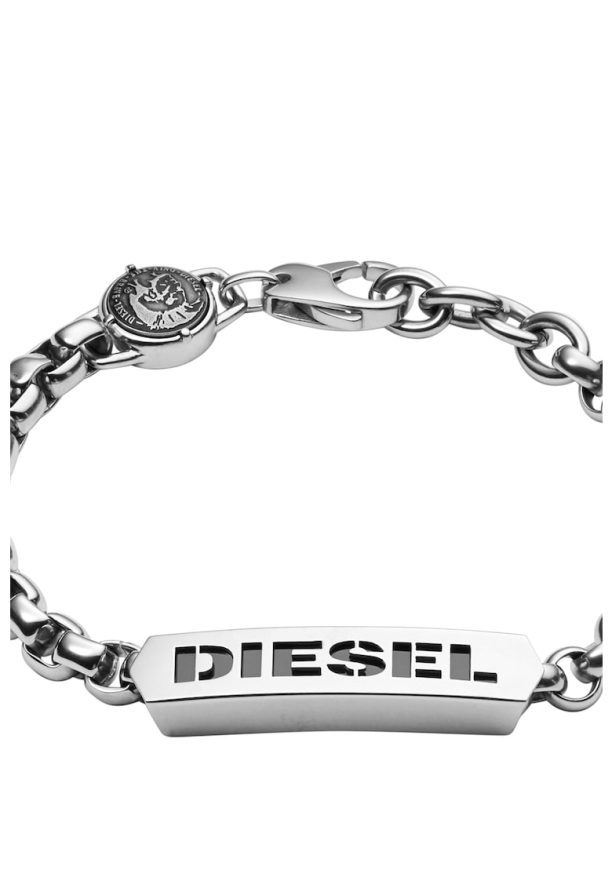 Fossil - Гривна с верижка и плочка с лого Diesel