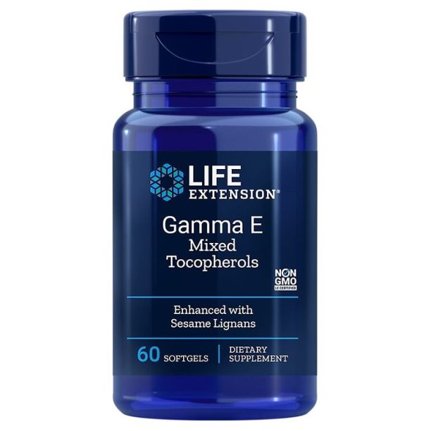 Gamma E Mixed Tocopherols/ Витамин Е ( токофероли микс) х 60 софтгел капсули Life Extension на ниска цена