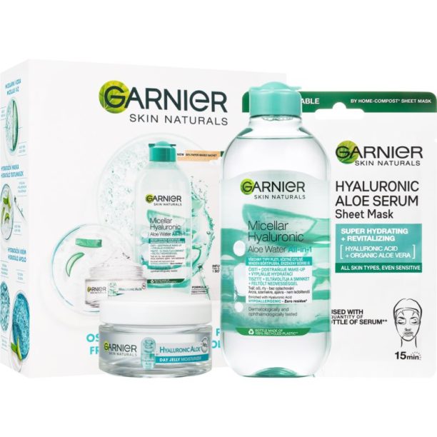 Garnier Skin Naturals Hyaluronic Aloe подаръчен комплект (за интензивна хидратация) на ниска цена