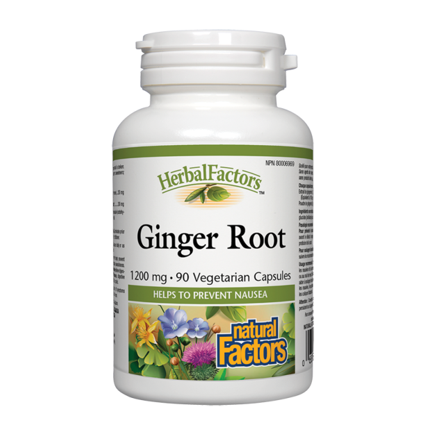 Ginger Root/ Джинджифил (корен) 450 mg х 90 капсули Natural Factors на ниска цена