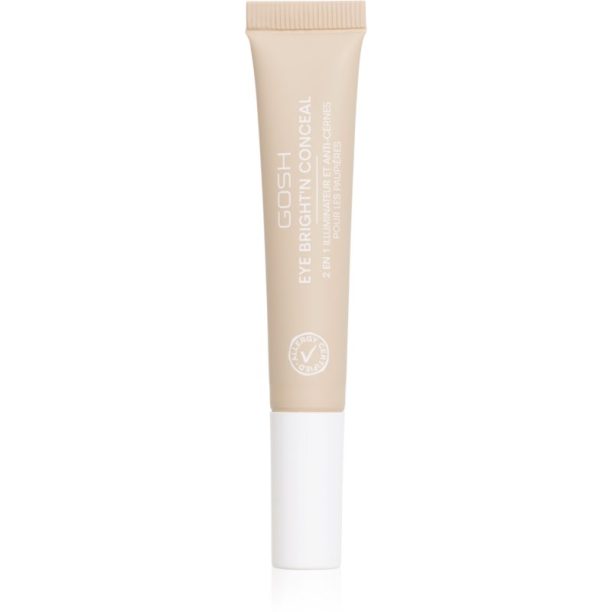 Gosh Bright'n Conceal озаряващ коректор против тъмни кръгове под очите цвят Adjusting Skin 12 мл. на ниска цена