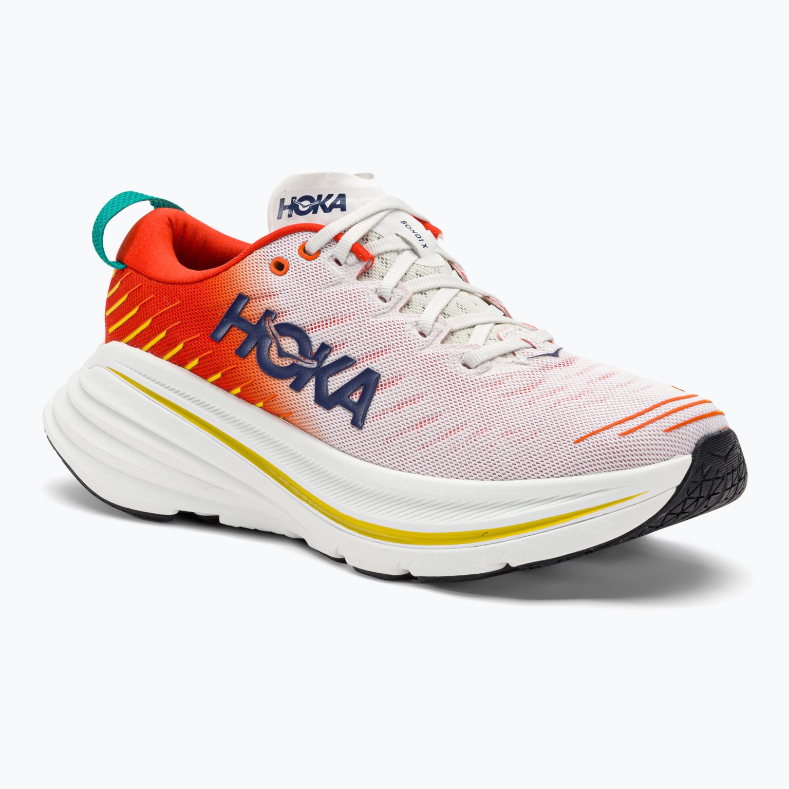 HOKA Bondi X blanc de blanc/flame мъжки обувки за бягане