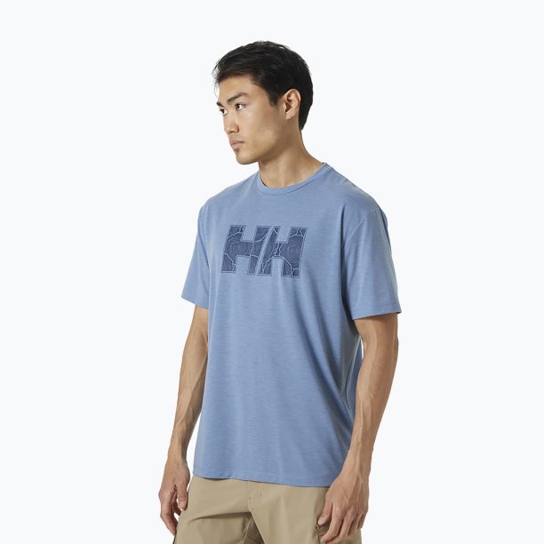 Helly Hansen Skog Recycled Graphic мъжка риза за трекинг синя 63082_636