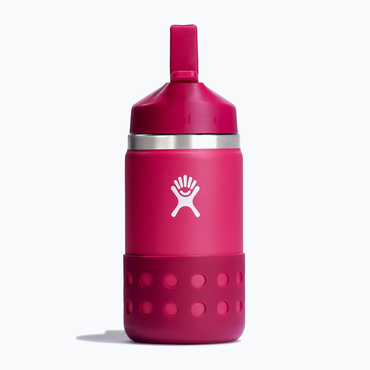 Hydro Flask Широка бутилка с капак и сламка 355 ml розова термо бутилка W12BSWBB623