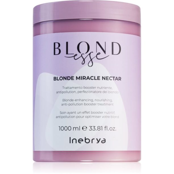 Inebrya BLONDesse Blonde Miracle Nectar дълбоко подхранваща грижа за руса коса 1000 мл.