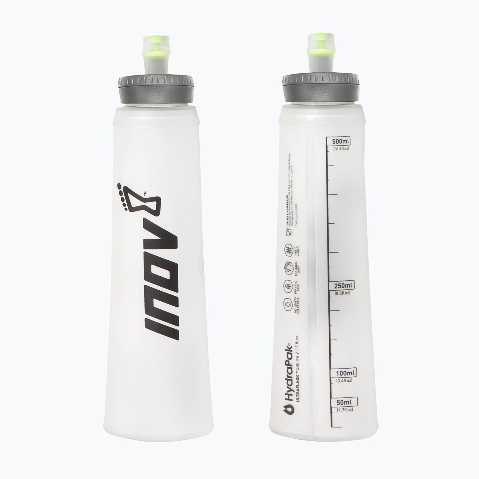 Inov-8 UltraFlask 0.5 Заключваща се капачка прозрачна/черна