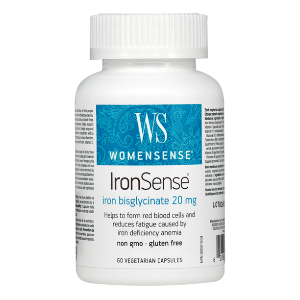 IronSense® WomenSense®/ Желязо (бисглицинат) 20 mg x 60 капсули Natural Factors на ниска цена