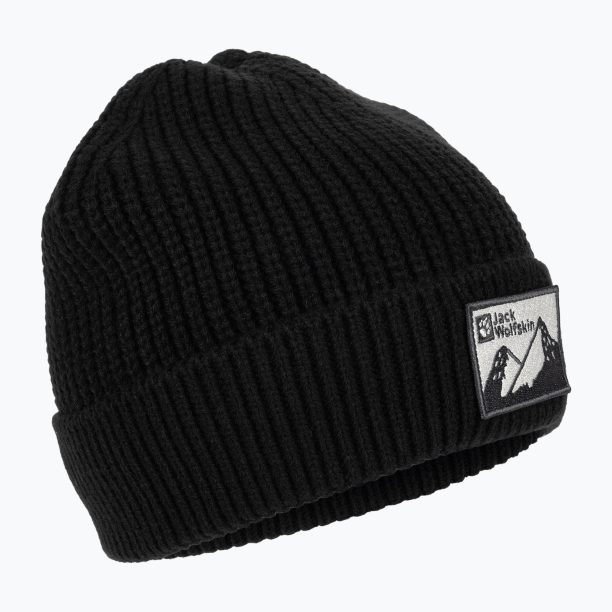 Jack Wolfskin Edo Badge Beanie зимна шапка черна