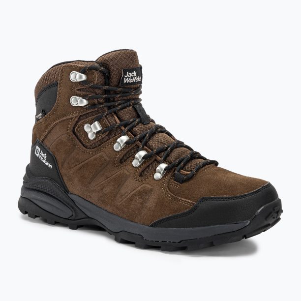 Jack Wolfskin Refugio Texapore Mid brown/phantom мъжки ботуши за трекинг