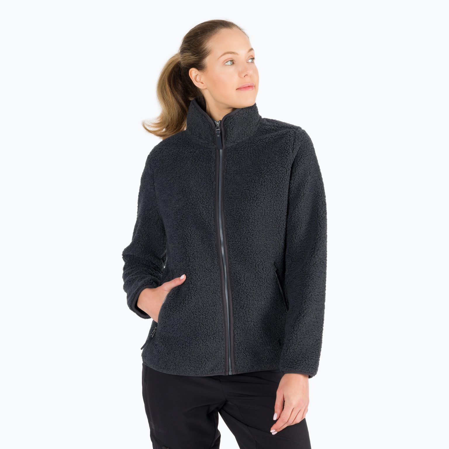 Jack Wolfskin дамски поларен суитшърт High Cloud сив 1708731