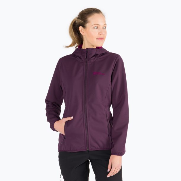 Jack Wolfskin дамско софтшел яке Windhain Hoody лилаво 1307481