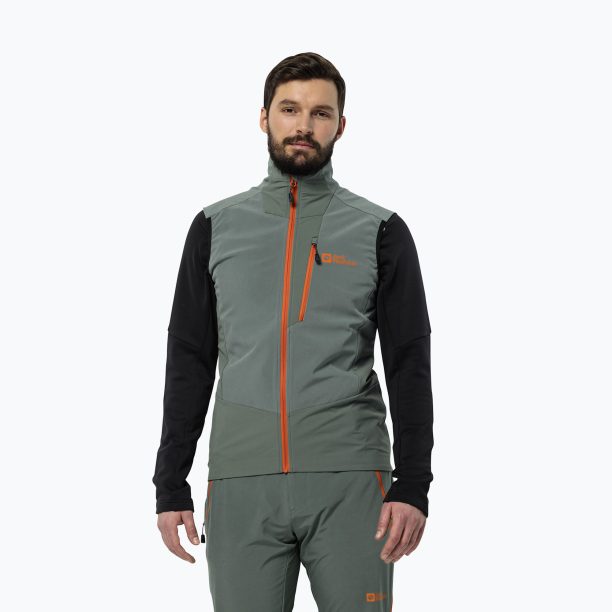 Jack Wolfskin мъжка туристическа без ръкави Alpspitze hedge green