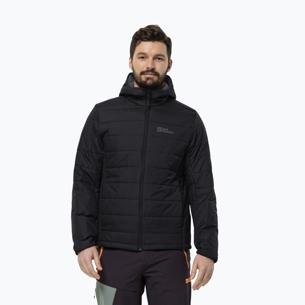 Jack Wolfskin мъжки пухени якета Lapawa Ins Hoody black