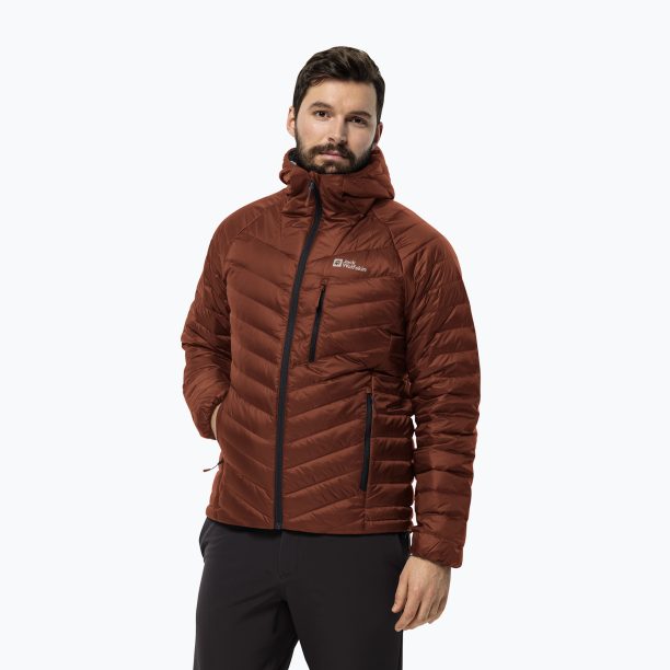 Jack Wolfskin мъжки пухени якета Passamani Down Hoody carmine